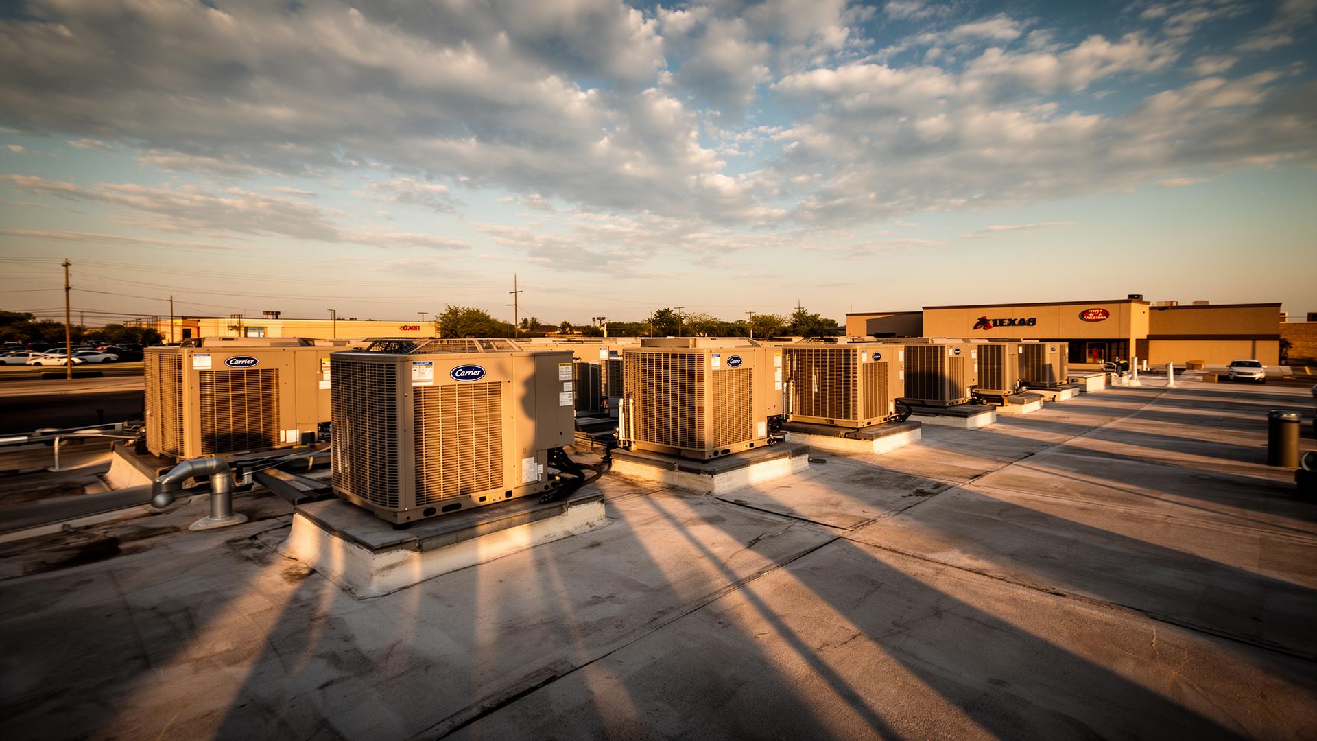 HVAC job site in North Dallas