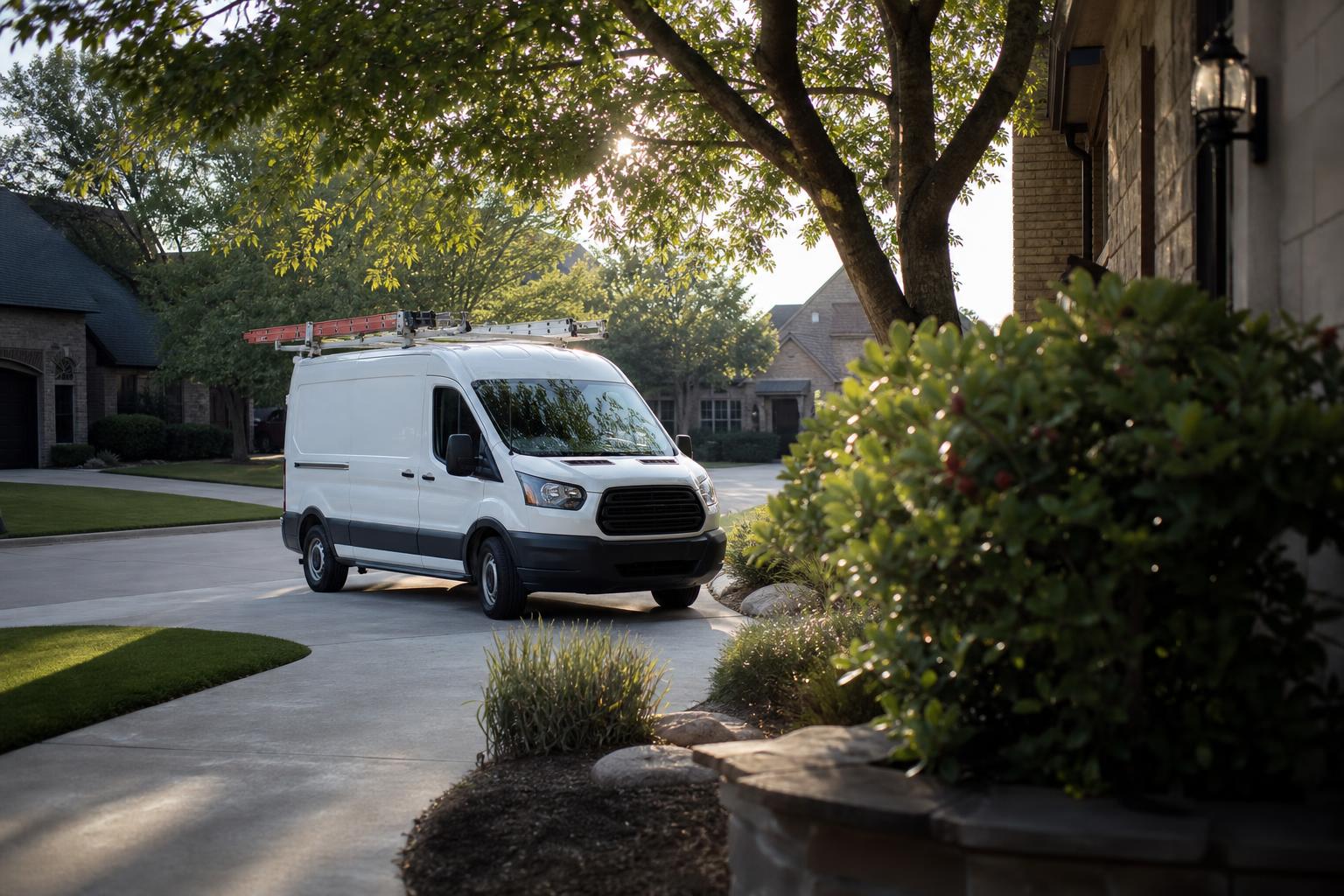 HVAC job site in North Dallas