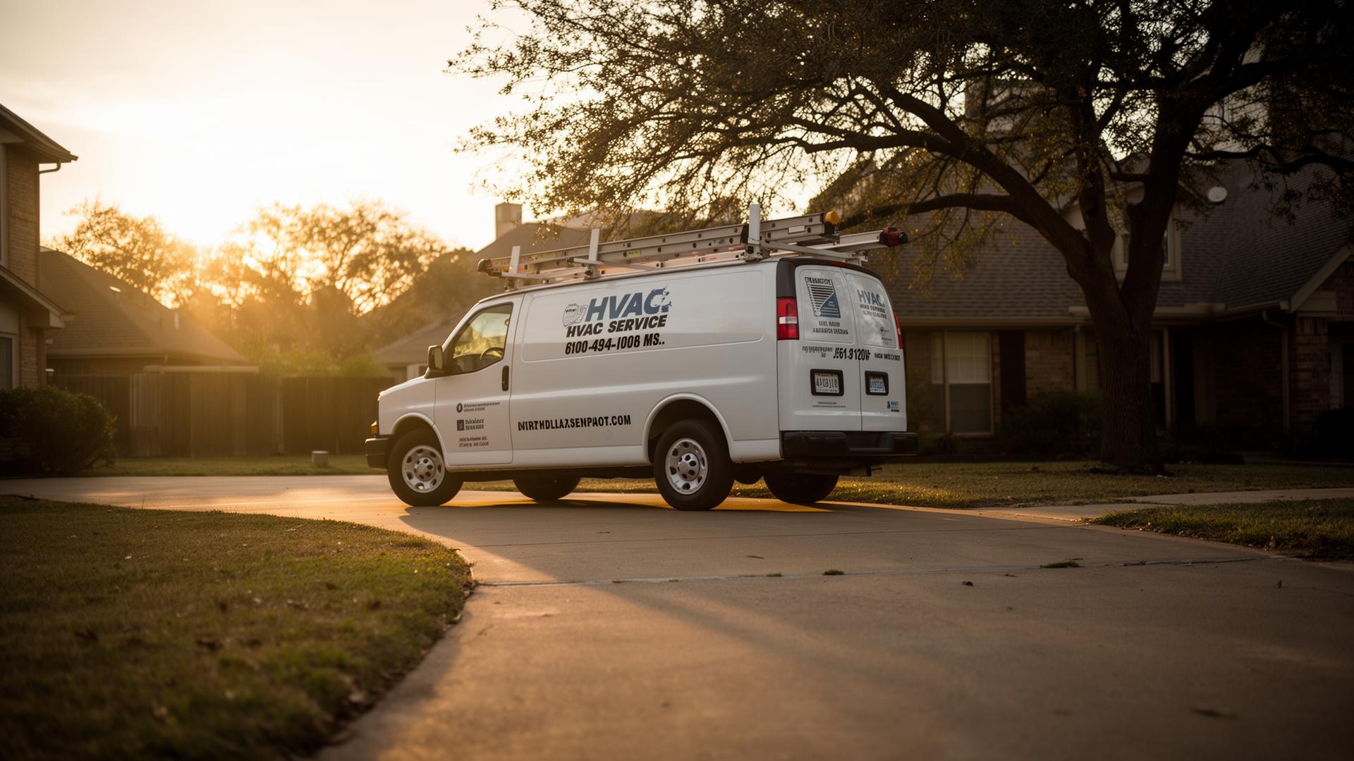 HVAC job site in North Dallas
