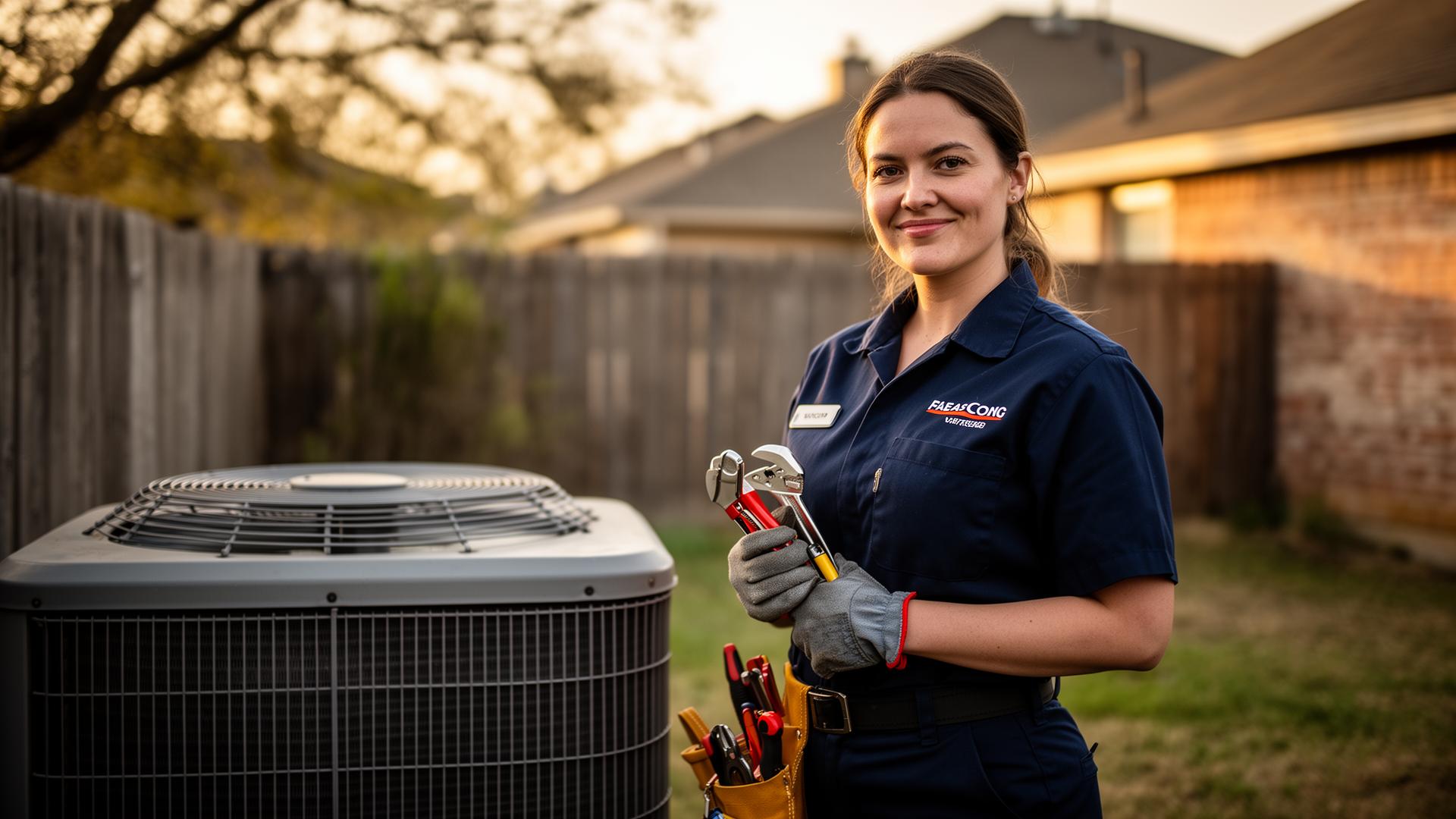 HVAC job site in North Dallas